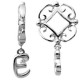 Storywheels iniciales 'E' cuelgan con diamantes de plata esterlina de la rueda - CANTIDAD LIMITADA!-336733