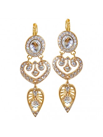 Pendientes Mariana Oval & Heart On A Clear Day