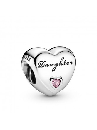 Dije Pandora Daughter's Love con circonita rosa
