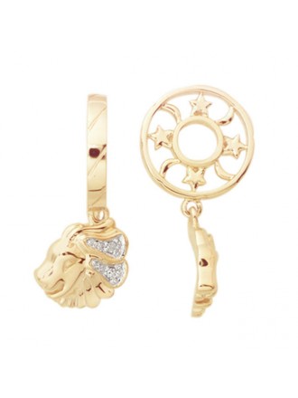 Storywheels LEO cuelgan con diamantes de 14 quilates de oro de la rueda SOLO 1 DISPONIBLE -265805