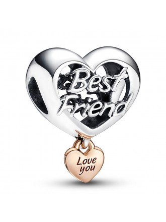 Pandora Love You Best Friend Heart Charm