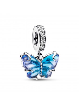 Colgante Mariposa Azul Murano