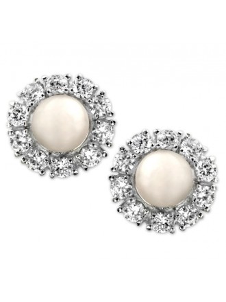 Pendientes de perlas y circonitas-337906